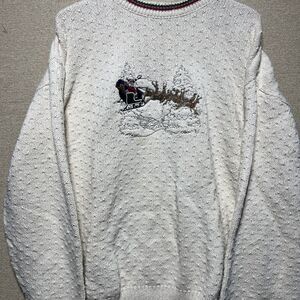 Vintage Shenandoah XXLT Christmas Santa Sweater Crew Neck Made in USA
